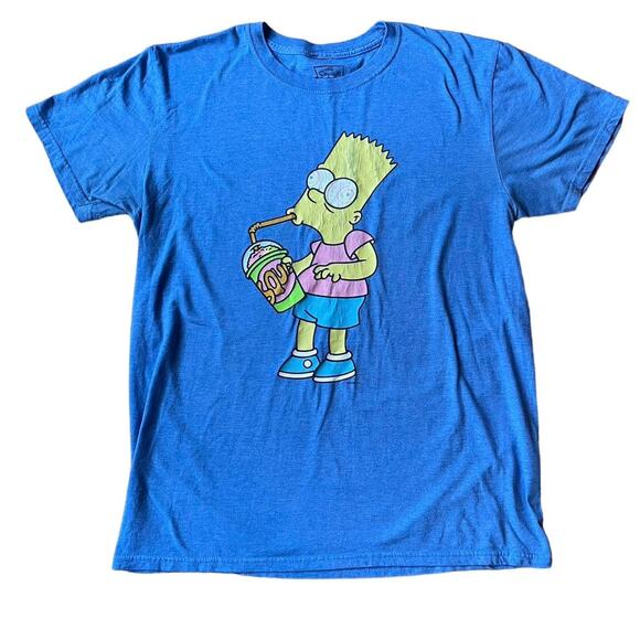 Bart Simpson Funny Printed T-shirt Size Large - Picture 1 of 3